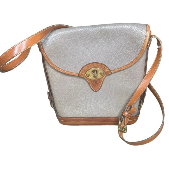 Vintage Dooney & Bourke Cavalry Spectator Bag pebbled leather - Picture 1 of 6